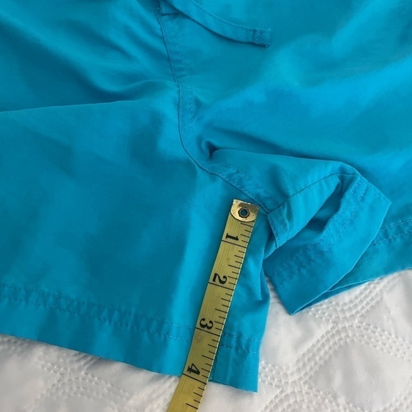 LL Bean Shorts Womens XL  Waist Pull On w/drawstring waist 4” inseam Turquoise - Picture 4 of 6